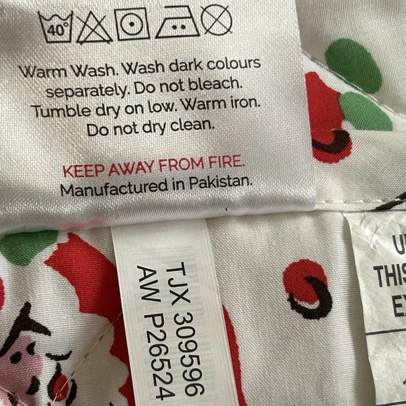 Cath Kidston London Ditsy Deer Pink Christmas Holiday FULL Quilt 87.5" x 77.5" - Picture 9 of 9